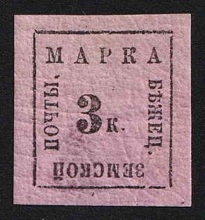 1878 3k Bezhetsk Zemstvo, Type 9