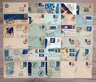 1962 (Jan - Mar) Space Exploration, Soviet Union, Collection of Commemorative Covers and Postcard