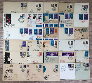 1962 (Oct - Nov) Space Exploration, Soviet Union, Collection of Commemorative Covers