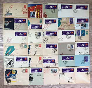 1962 (Nov - Dec) Space Exploration, Soviet Union, Collection of Commemorative Covers and Postcard