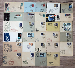 1963 (Apr) Space Exploration, Soviet Union, Collection of Commemorative Covers
