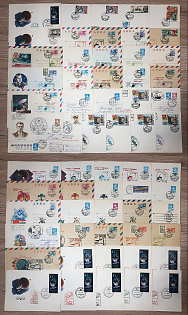 1987-88 (Jul - Nov) Space Exploration, Soviet Union, Airmail, Collection of Commemorative Covers