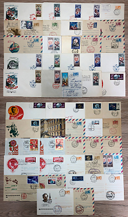 1977 (Oct - Dec) Space Exploration, Soviet Union, Collection of Commemorative Covers and Postcard