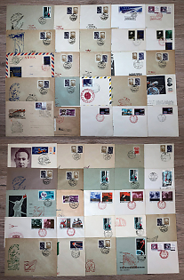 1965 (Apr - Aug) Space Exploration, Soviet Union, Collection of Commemorative Covers and Postcard