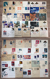 1966 (Apr - Oct) Space Exploration, Soviet Union, Collection of Commemorative Covers and Postcards