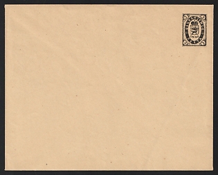 1889 3 k Shatsk Zemstvo Postal Stationery Cover, 145 x 115 mm, Paper 0.067-0.068 mm