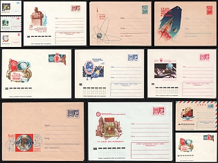 'Glory to Soviet Science and Technology!', Astronautical Congresses, Astronautics Attractions, Soviet Union, Space Exploration, Group of Commemorative Postal Stationery Covers