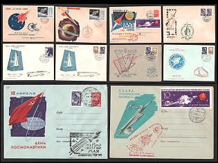 1963 (May) 5th Anniversary of the ‘Sputnik 3’, Launch 'Mars 1', Soviet Union, Space Exploration, Group of Commemorative Covers