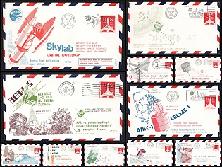 1972-73 Satellites, United States, Space Exploration, Group of Commemorative 'Cygnus' Covers