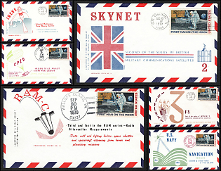 1970 The First Man on the Moon, United States, Space Exploration, Group of Commemorative 'Andromeda' Covers