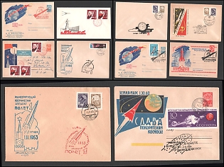 1963 (Oct - Nov) Soviet Union, Space Exploration, Group of Commemorative Covers
