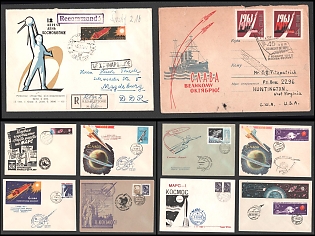 1963 (Nov) Soviet Union, Space Exploration, Group of Commemorative Covers
