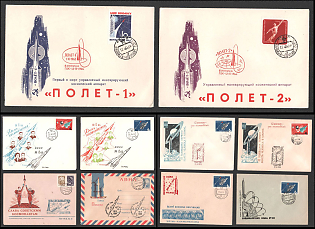 1964 (Apr) Soviet Union, Space Exploration, Group of Commemorative Covers