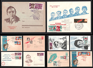 1964 (Jun) ‘Vostok 5’ and ‘Vostok 6’ Joint Mission Anniversary, Soviet Union, Space Exploration, Group of Commemorative Covers and Postcards