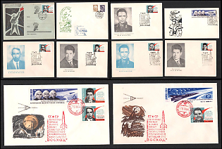 1964 (Oct) Launch of the ‘Voskhod’, Soviet Union, Space Exploration, Group of Commemorative Covers