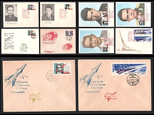 1964 (Oct) Launch of the ‘Voskhod', Soviet Union, Space Exploration, Group of Commemorative Covers and Postcards