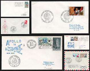 1969-85 The 'Apollo' Spacecraft, Astronomical Observatories, France, Space Exploration, Group of Commemorative Covers with Pictorial Cancellations