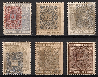 1883 Cuba, Complete Set, Spanish Colonies
