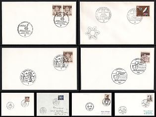 1965-69 Rocket Testing and Space Exploration, Federal Republic of Germany (FRG), Space Exploration, Group of Commemorative Covers with Pictorial Cancellations