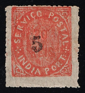 1881 5r on 20r Portuguese India, Portuguese Сolonies