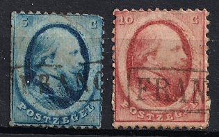 1864 Netherlands, 'Franco' Postmarks