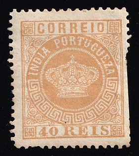 1880-81 40r Portuguese India, Portuguese Сolonies