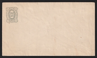 1884 4k Kadnikov Zemstvo Postal Stationery Cover, 142 x 82 mm, Watermark III 5 lines per 1 cm with transverse stripes every 29 mm, Paper 0.077-0.079 mm