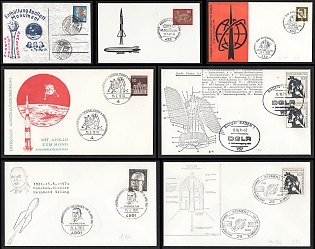 1967-71 Engineering the Cosmos: Rockets, Satellites and Spacecraft, Federal Republic of Germany (FRG), Space Exploration, Group of Commemorative Covers and Postcards with Pictorial Cancellations
