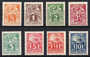 1922 Estonia, Type A, Complete Set