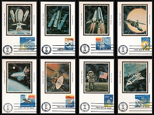 1981 (21 May) Kennedy Space Center, United States, Space Exploration, Group of First Day Picture Postcards