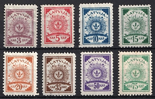 1919 Latvia, Type A, Complete Set