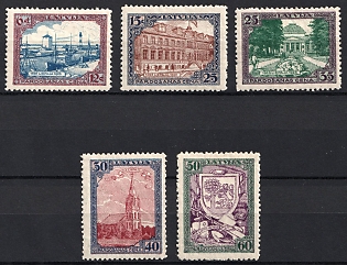 1925 Latvia, Type A, Complete Set
