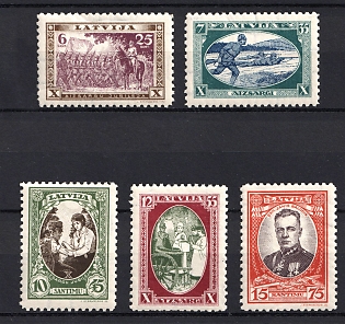 1932 Latvia, Type A, Complete Set