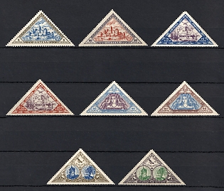 1933 Lithuania, Type A, Airmail, Complete Set