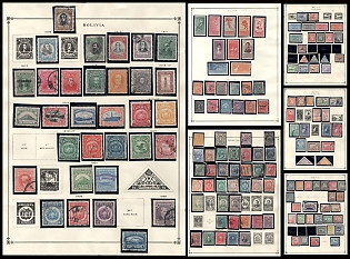 1878-1939 Bolivia, Collection of Different Issues