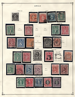 1867-1940 Chile, Collection of Different Issues