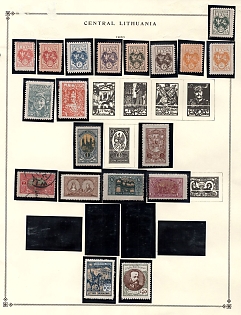 1920-21 Central Lithuania, Collection of Different Issues