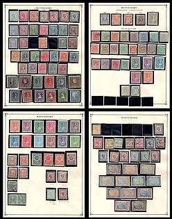 1874-1913 Montenegro, Collection of Different Issues