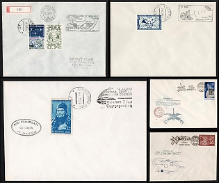 1979-89 Gagarin, Planetary Missions and Space Milestones, Romania, Space Exploration, Group of Commemorative Covers with Pictorial Cancellations