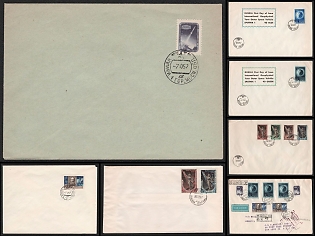 1957 International Geophysical Year and Early Missions, Satellite History, Soviet Union, Space Exploration, Group of Commemorative Covers