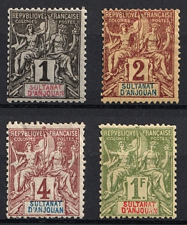 1892 Anjouan, French Colonies