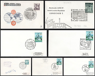 1968-81 'Luna 17' and Satellite Technology, Republic of Austria, Space Exploration, Group of Commemorative Covers with Pictorial Cancellations