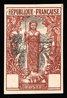 1901-07 French Congo, Orange-brown Proof, Imperforate