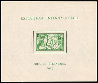 1937 French Polynesia, Souvenir Sheet