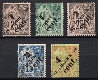 1891 St. Pierre and Miquelon, French Colonies