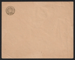 1891 3k Rzhev Zemstvo Postal Stationery Cover, 147 x 116 mm, Paper 0.074-0.079 mm