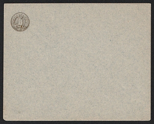 1891 3k Rzhev Zemstvo Postal Stationery Cover, 147 x 117 mm, Paper 0.071-0.073 mm