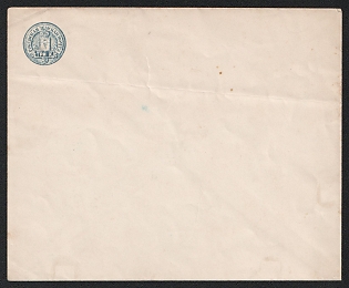 1891 3k Rzhev Zemstvo Postal Stationery Cover, 149 x 121 mm, Paper 0.120-0.122 mm