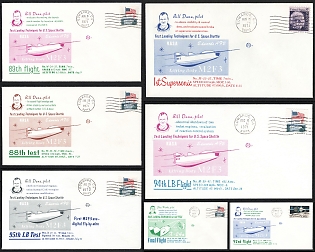 1971-72 Lifting Bodies Rocket Propelled Aircraft Trials Featuring Pilot Bill Dana at Edwards AFB, United States, Space Exploration, Group of Commemorative Covers with Informational Filler Card