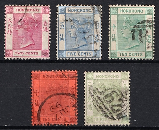 1882-96 Hong Kong, British Colonies, Queen Victoria